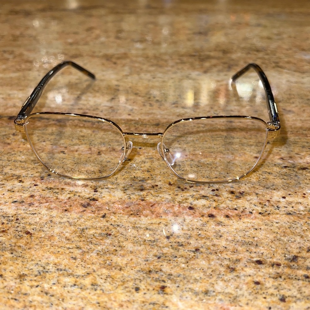 Gucci GG1161O 004 54-19-145 M, tortoise / gold RX eyeglasses authentic NEW